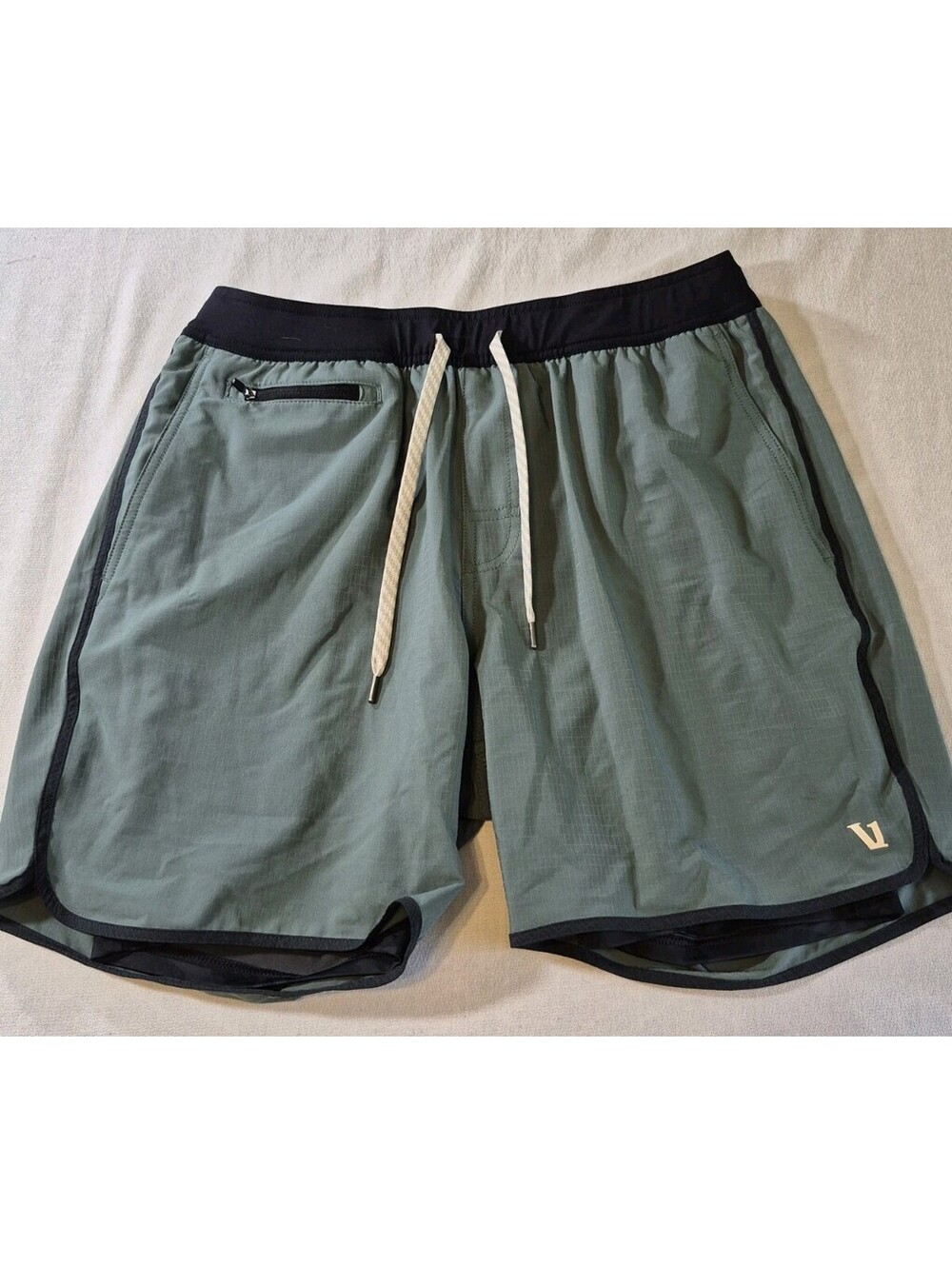 Vuori Stockton Shorts Kelp Camo Grid Ripstop Lined Athletic Mens Sz? 30W